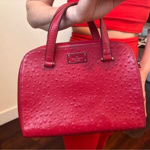 Kate Spade Textured Red Satchel